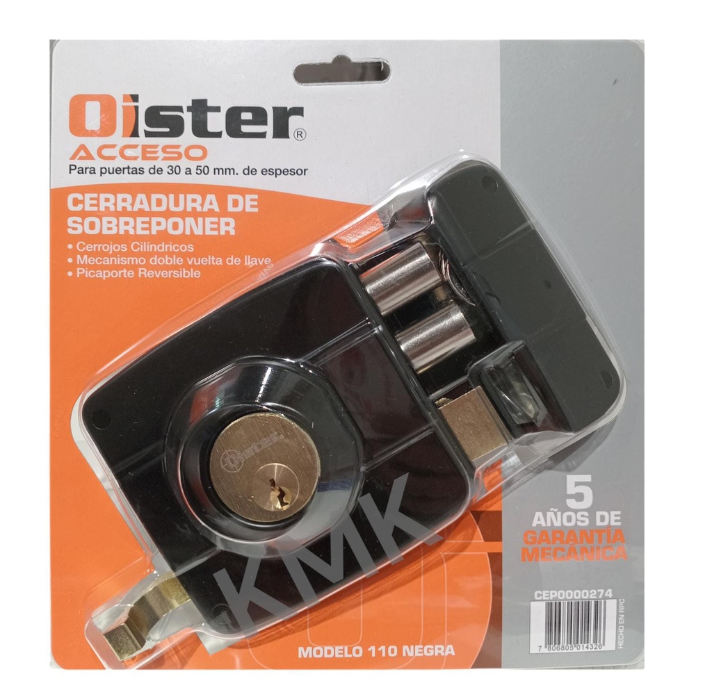 [CE110NE] CE110NE - CERRADURA SOBREPONER OISTER 110 NE BT